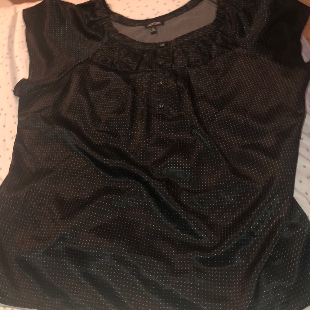 Black and white Poka Dot Blouse